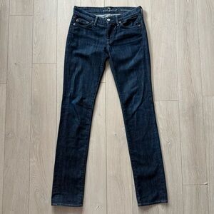 7 for All Mankind Roxanne Slim Fit Jeans in Dark Wash Women’s Size 25